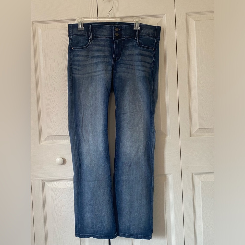Apt. 9 Boot cut denim jeans size 12 with elastic band on inside